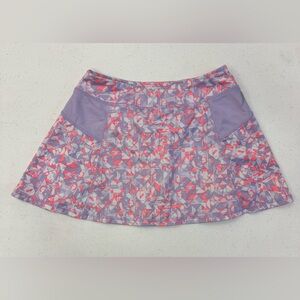 Purple & Pink Geometric Active Skirt - Size M